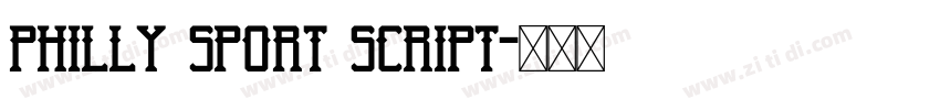 Philly Sport Script字体转换